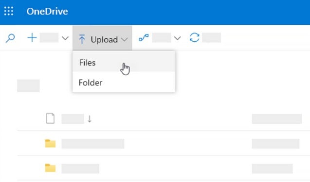 upload video files to onedrive